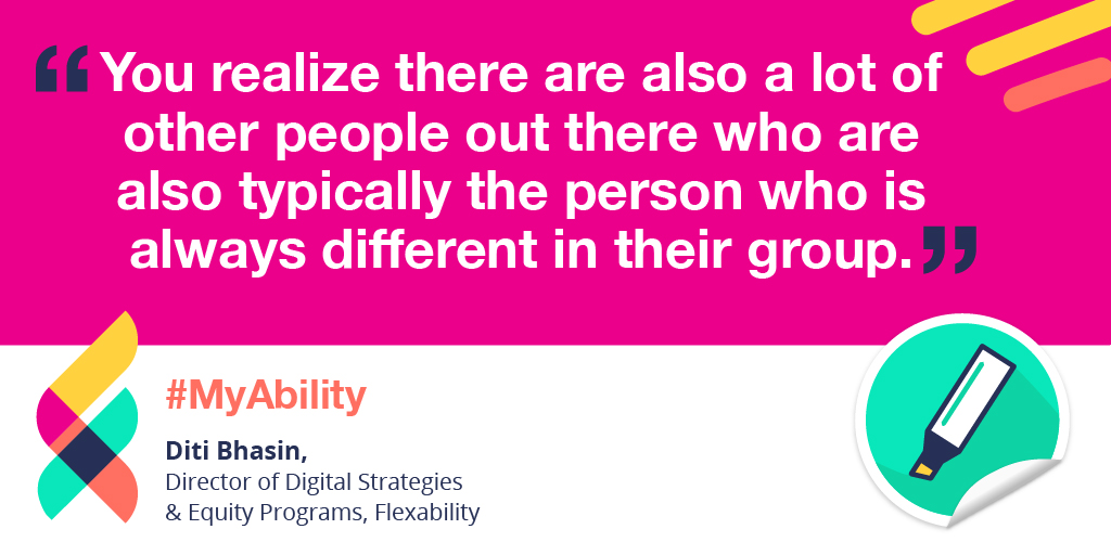 “I just want to make sure that those people are given the opportunity to be valued for being different; that they’re given an opportunity to not just succeed in the workplace, but to lead.” – @DitiBhasin, Flexability 

fal.cn/3eF7W
