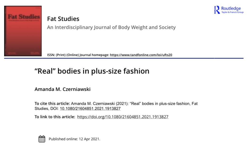 New article alert: “Real” bodies in #plussizefashion tandfonline.com/eprint/KWRRHPM…