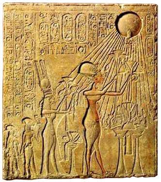 16. Amenhotep IV moved Egypt’s capital from Thebes to a new capital he named Akhetaten (present day Amarna).He proclaimed himself the representative of Aten on earth, & changed his name to Akhenaten. Akhenaten broke off from the state religion, which worshiped many gods.