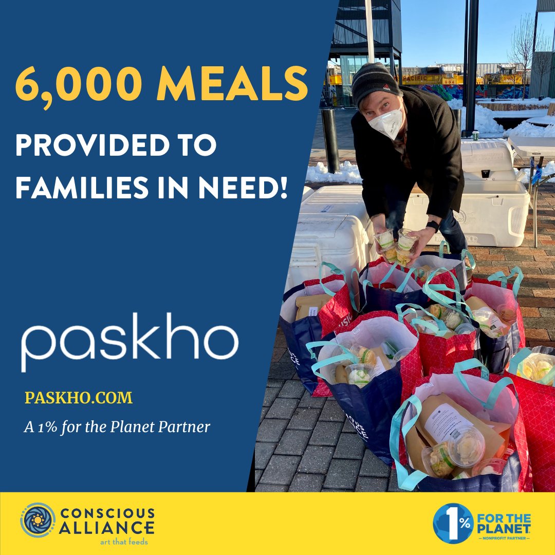 ArtThatFeeds's tweet image. To help with our efforts of reducing food waste, @paskho  donated a portion of their sales in 2020 to Conscious Alliance, providing 6,000 meals to kids and families in need!

Thank you PASKHO! 💙