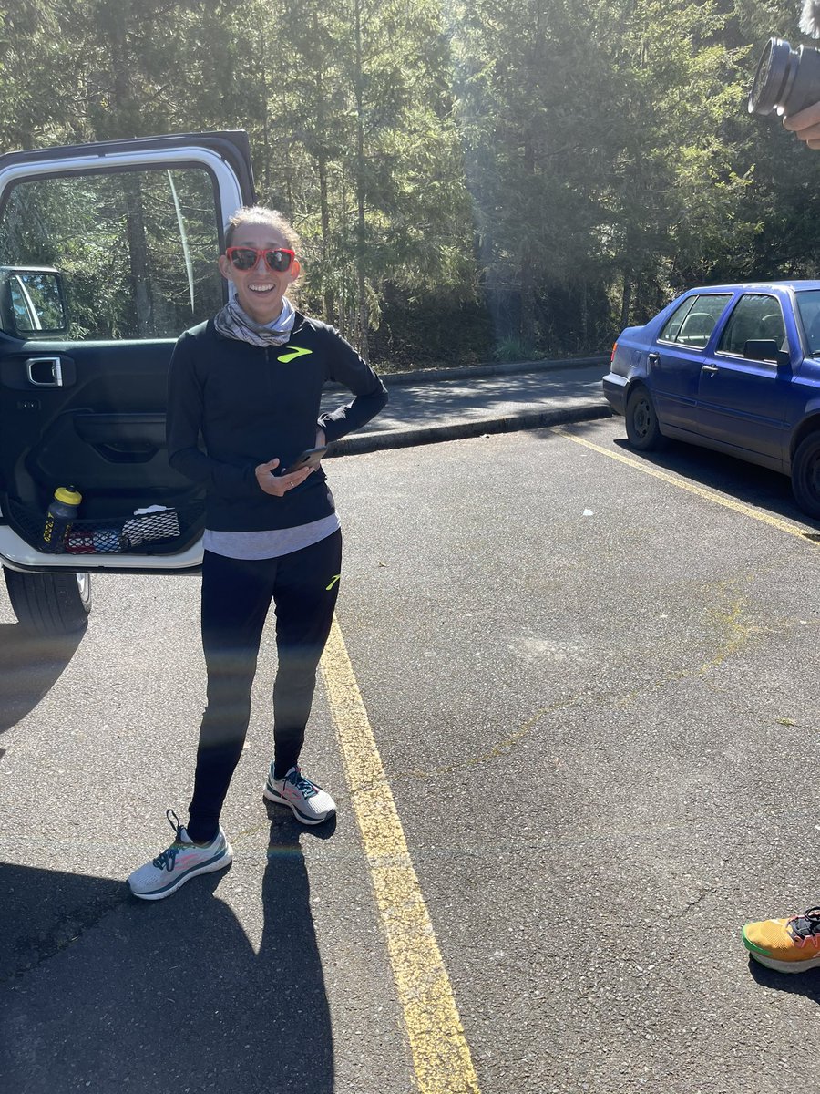 Des Linden will attempt the 50k World Record tomorrow morning at 8:15 a.m at the “<a href="/BrooksRunning/">Brooks Running 💙</a> 50k &amp; Marathon” here in Oregon. Live coverage is impossible but a short film will be produced and updates will be provided.