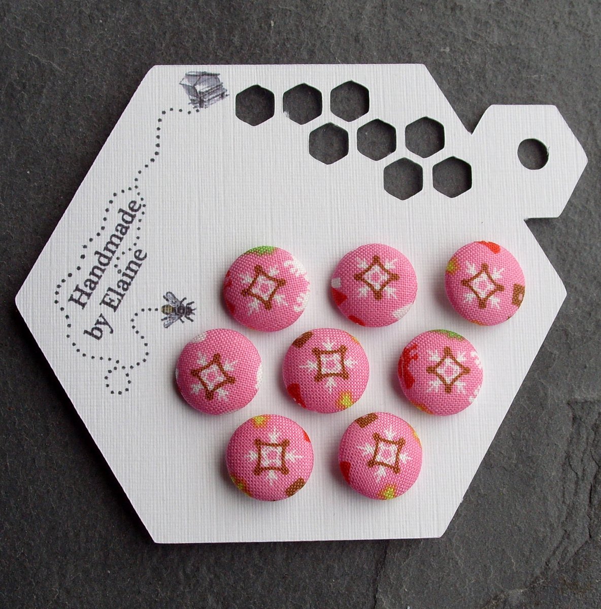 HandmadeElaine's tweet photo. Excited to share the latest addition to my #etsy shop: 24L Fabric Covered Buttons - 8 x 15mm, Christmas Snowflake Button, Scandinavian Button, Traditional, Festive, Scandinavian, Nordic Xmas,4212 https://t.co/RVqkhMVdjM #pinkbuttons xmasbuttons #snowflakebuttons https://t.co/DFxr6PQM4L