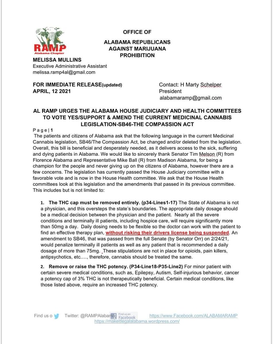 CannaMama22's tweet photo. The time to act is NOW!! The sick, suffering and dying need safe access! https://t.co/xoIEpog3QY
@lyman_brian @RepJeremyGray @Represe74458454 #alpolitics #alabamarepublicans #alabamademocrats #alabamastatehouse #alabamastatesenate @RampAlabama #makeitlegalalabama https://t.co/zXKZxmyRvr
