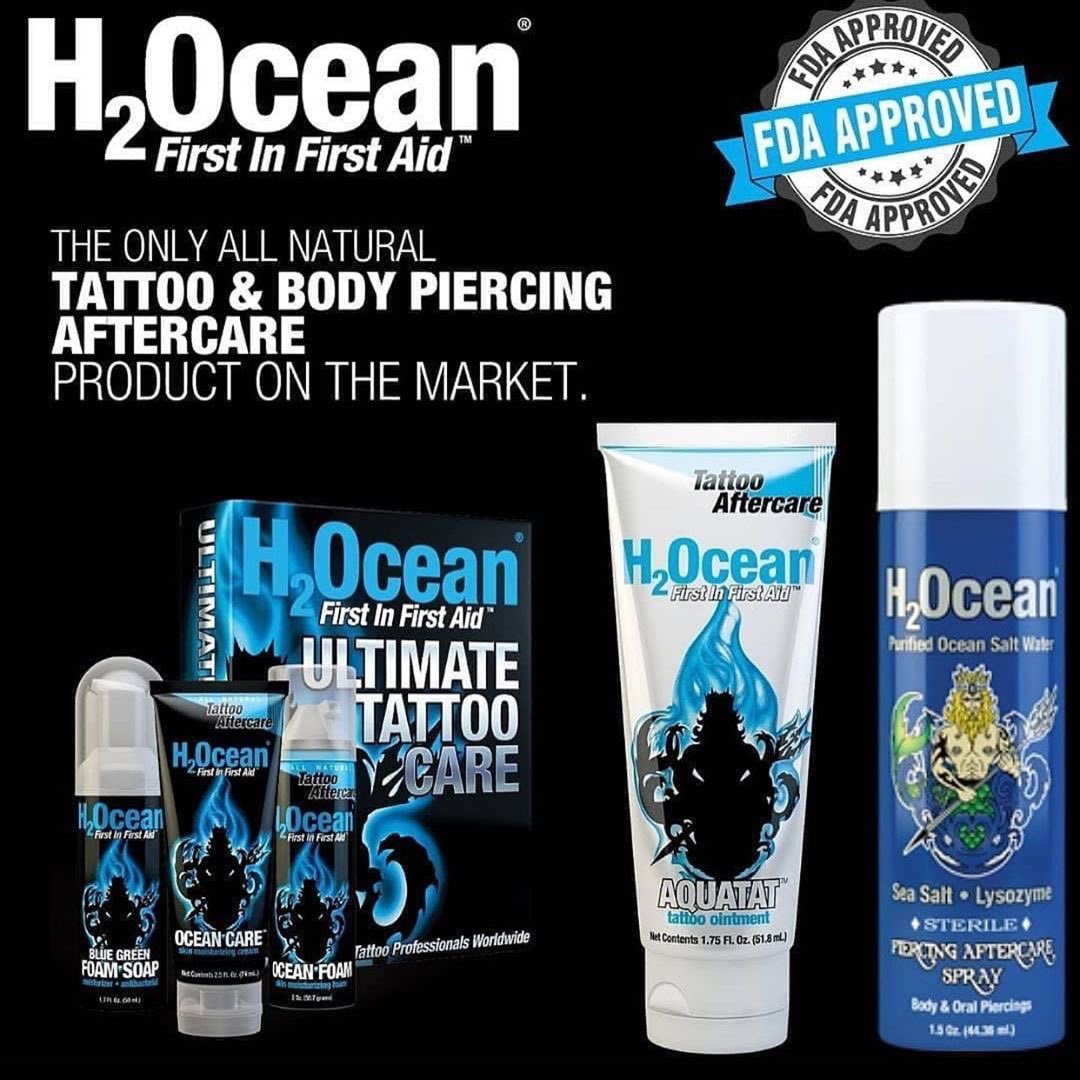 H2Ocean's tweet photo. H2Ocean’s Aquatat - The best selling tattoo healing ointment in the world
🔱  Less Irritation
🔱  Faster Healing
🔱  No Cracking
🔱  No Mineral Oil or Dyes
🔱  Vitamins A, B, C, D, E
🔱  Fragrance Free
➡️ https://t.co/qPRbDYpw1M https://t.co/u9pHGpVMKV
