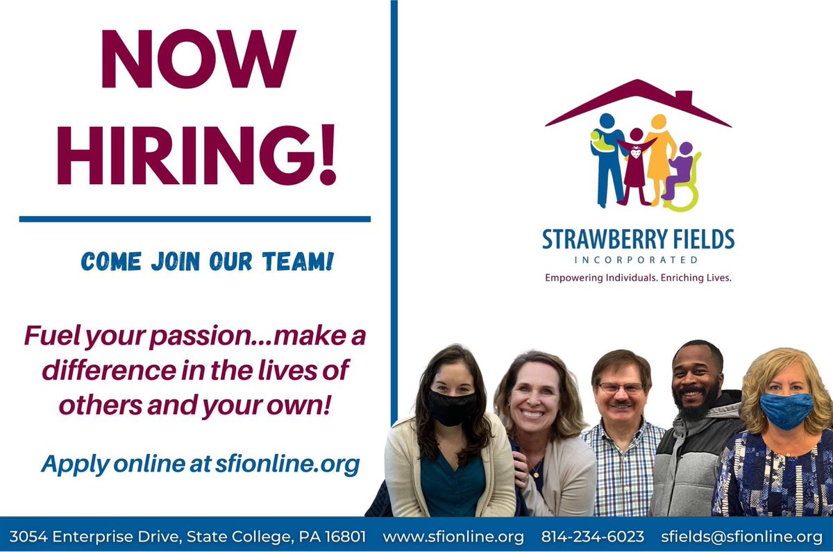 SFIncorporated's tweet photo. Now hiring!! 
Check out our current openings here: https://t.co/lT9LwoWfZN
Fuel Your Passion…Make a Difference in the Lives of Others and Your Own! Equal Opportunity Employer https://t.co/V5zKGwHDH1