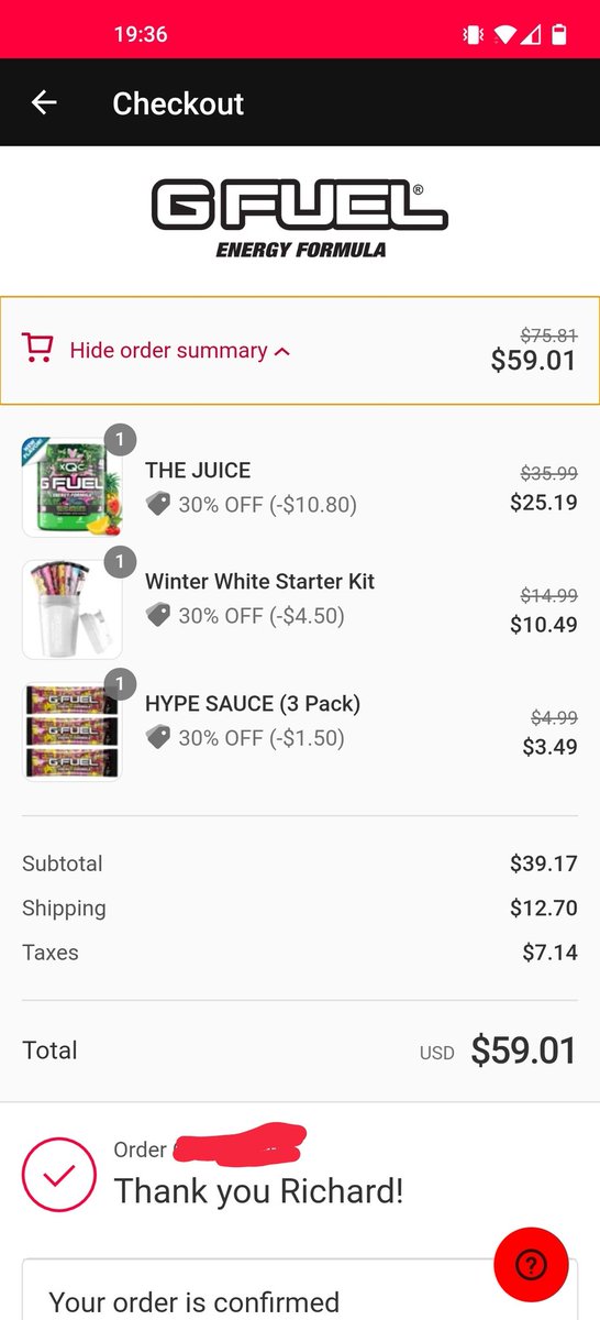 ProRare13's tweet image. Not the collectors edition Sadge but still got the juice using code XQC PagMan @xQc @GFuelEnergy