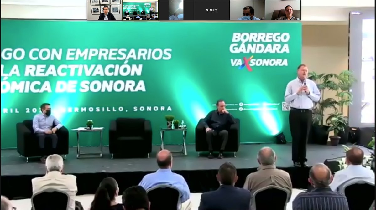 victoragamas's tweet photo. Un gusto representar a @comcesonora y acompañar a la comunidad empresarial sonorense para dialogar con @EGandaraC sobre su propuesta para la reactivación económica de Sonora. 

Están presentes @ildefonsogv y @jpcastanon- grandes aliados del comercio exterior mexicano.🇲🇽🌵 https://t.co/VVeGBkpKab