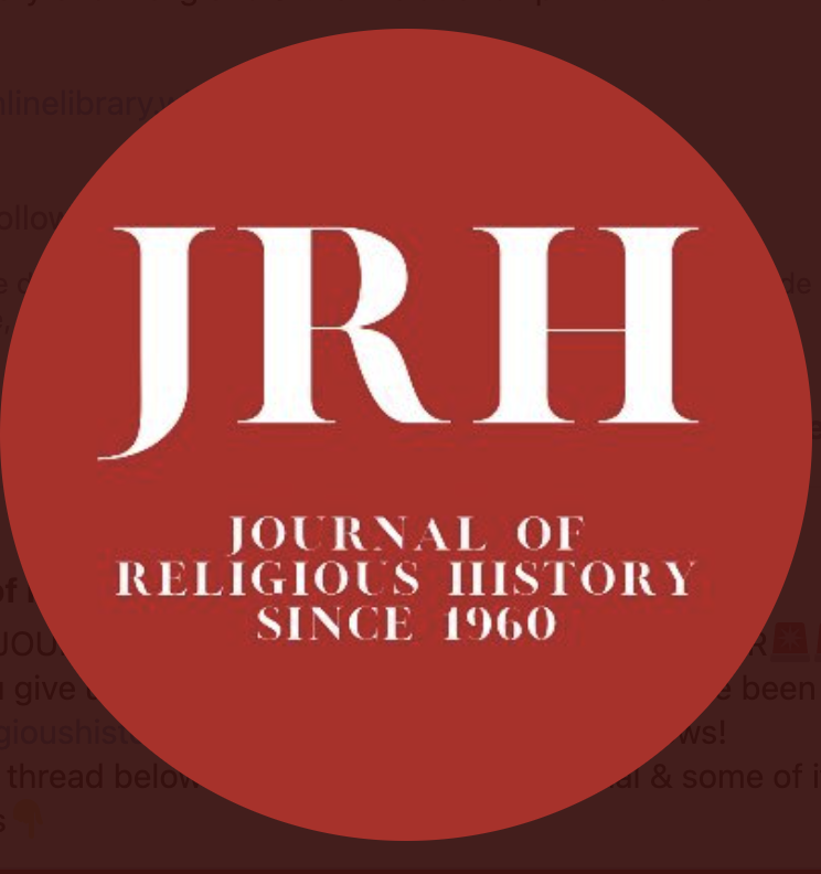 The Journal of Religious History, which I co-edit with @laurarads, is now on Twitter! Make sure to give it a follow: @Journal_RH 

And welcome once again to our two newest members of the editorial team: @c_i_mcnamara and @historydan1066 

#religioushistory