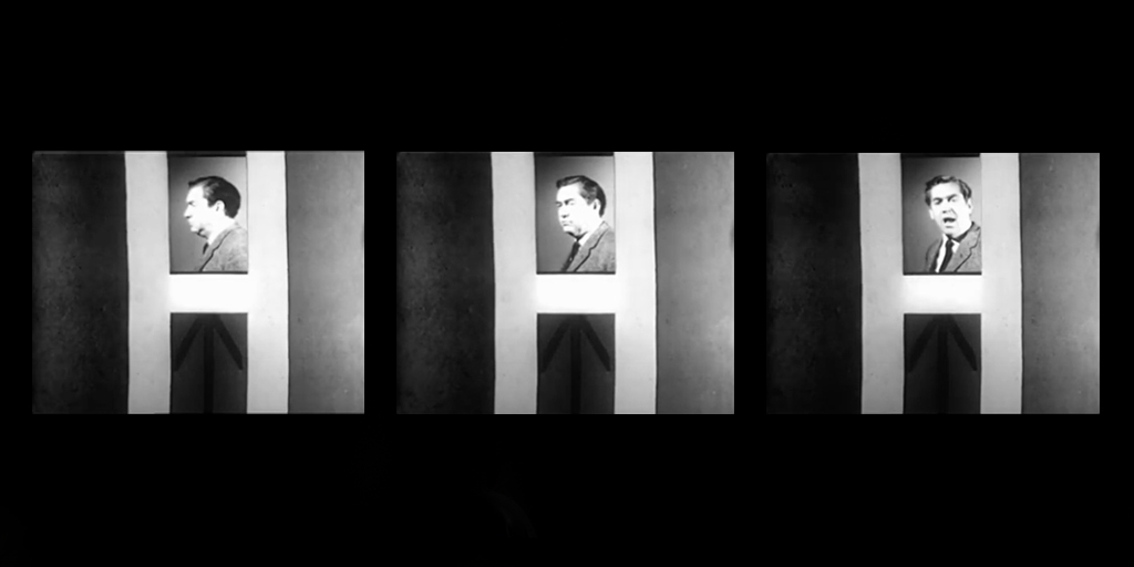 3/21 The first time I took note of a slowly turning head was when Tony Hancock turned slowly to address the audience in the title sequence of ‘Hancock’ in 1961. What should have been a simple announcement, became a strangely and unintentionaly malevolent moment.