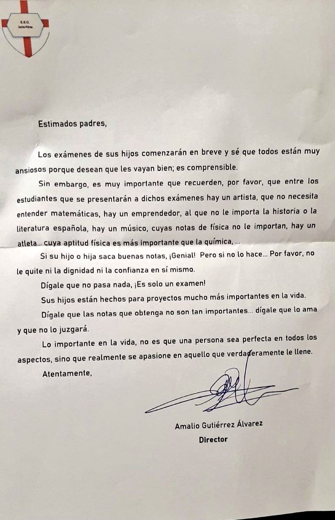 No estoy llorando, se me metió el director de un colegio en el ojo.
