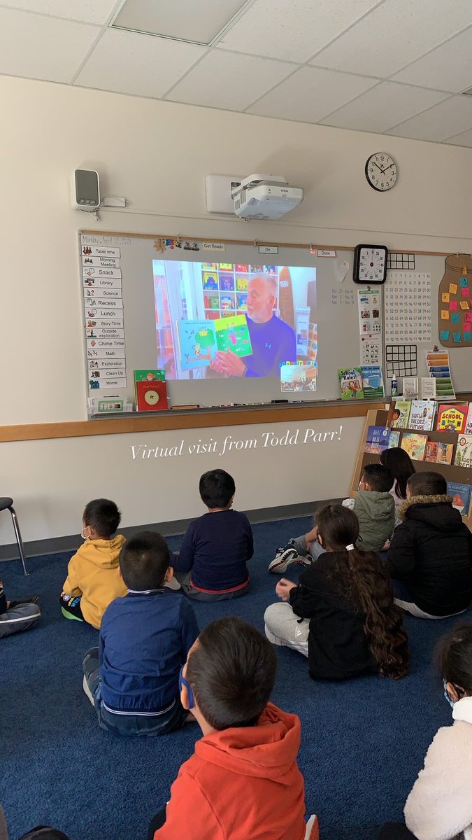 _pbtan's tweet photo. Thank you for visiting us this morning, @toddparr ! #authorvisit #toddparr #sd38 @cooksd38 @library_cook https://t.co/n9tEI3yXm2