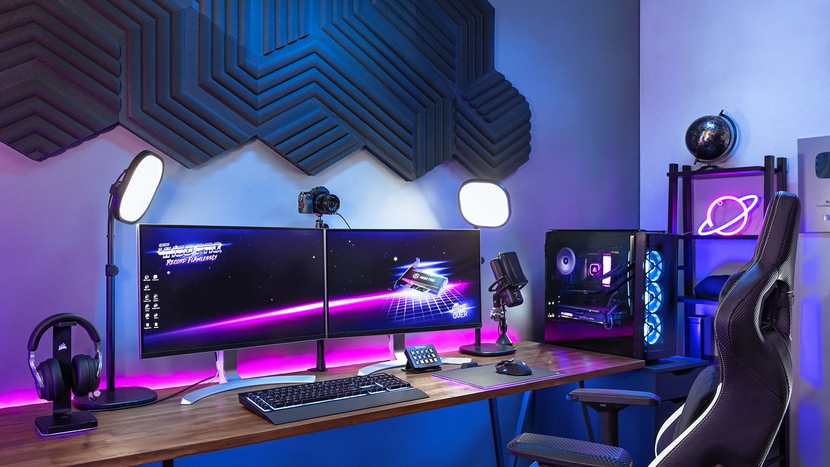 elgato's tweet image. This is now your setup - what are you creating? 🤔