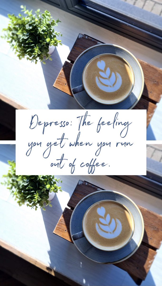 96degreescoffee's tweet photo. Depresso is a real thing people! ☕️🤣

If you’re running low on coffee, drop us a message and we can sort that for you!! ☕️☕️☕️

.⁣
.⁣
.⁣

#coffees #coffeepeople #coffeelovers #coffeeheaven #coffeemugs #coffeequotes #coffeetime #coffeelife #coffeeislife #coffeecups #bestcoffee https://t.co/KwDiEOlONl