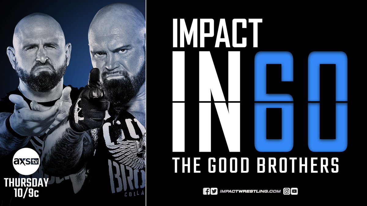 ThisIsTNA's tweet image. #IMPACTin60 looks at the best of @MachineGunKA and @The_BigLG THURSDAY at 10pm ET immediately following IMPACT on @AXSTV!