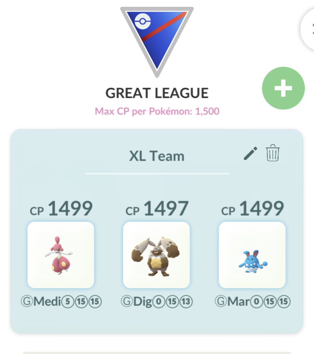 Character's tweet image. Had My XL teams for GL and UL rated by @pvpoke. Anybody have any spare stardust? 😭 I don’t know why I did this.