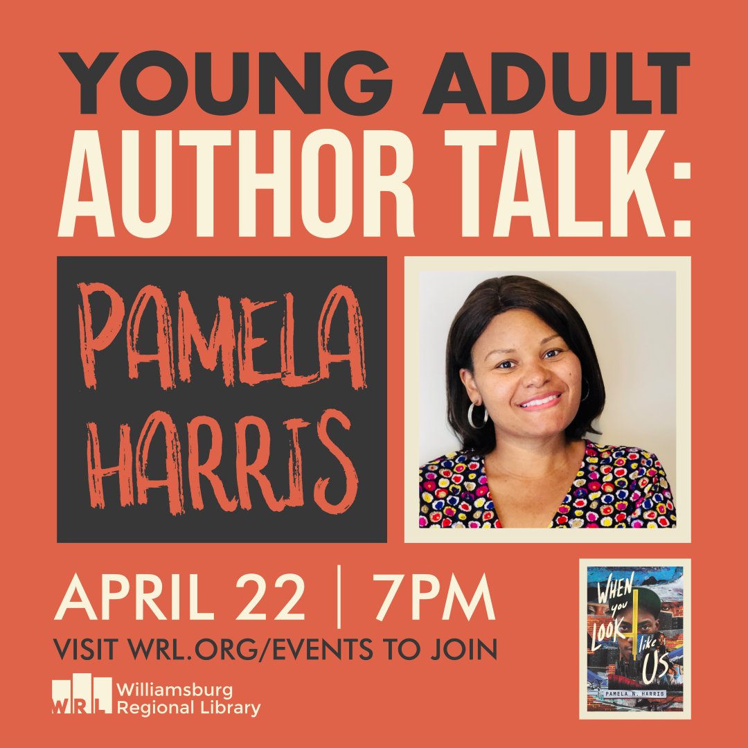 Warhill_MediaCenter (@whsmediacen) on Twitter photo Here's a great opportunity to meet a local author and learn about her new book set in Newport News. Find out more about this virtual program hosted by <a href="/WRLibrary/">WmbgRegionalLibrary</a> at bit.ly/3a1mvPW. @pamharriswrites Here's a great opportunity to meet a local author and learn about her new book set in Newport News. Find out more about this virtual program hosted by <a href="/WRLibrary/">WmbgRegionalLibrary</a> at bit.ly/3a1mvPW. @pamharriswrites