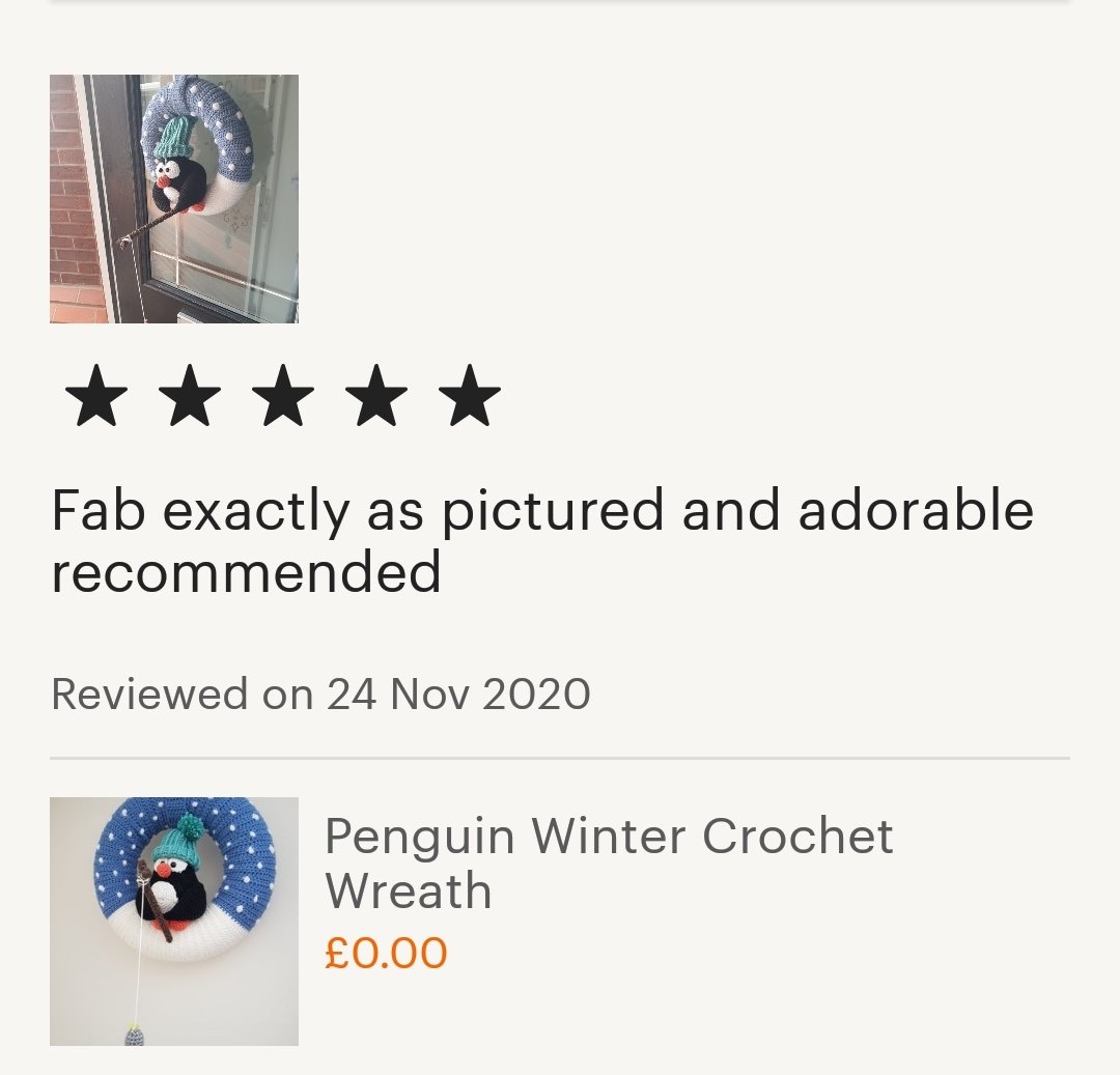 #WearAStarDay is a great opportunity to share some of the lovely reviews I have received over the last year ☺

They're so important for #SmallBusinesses and it just takes you a few minutes to make someone else's day 😊

etsy.com/uk/shop/runnin…

#yourbizhour #smartsocial #MHHSBD