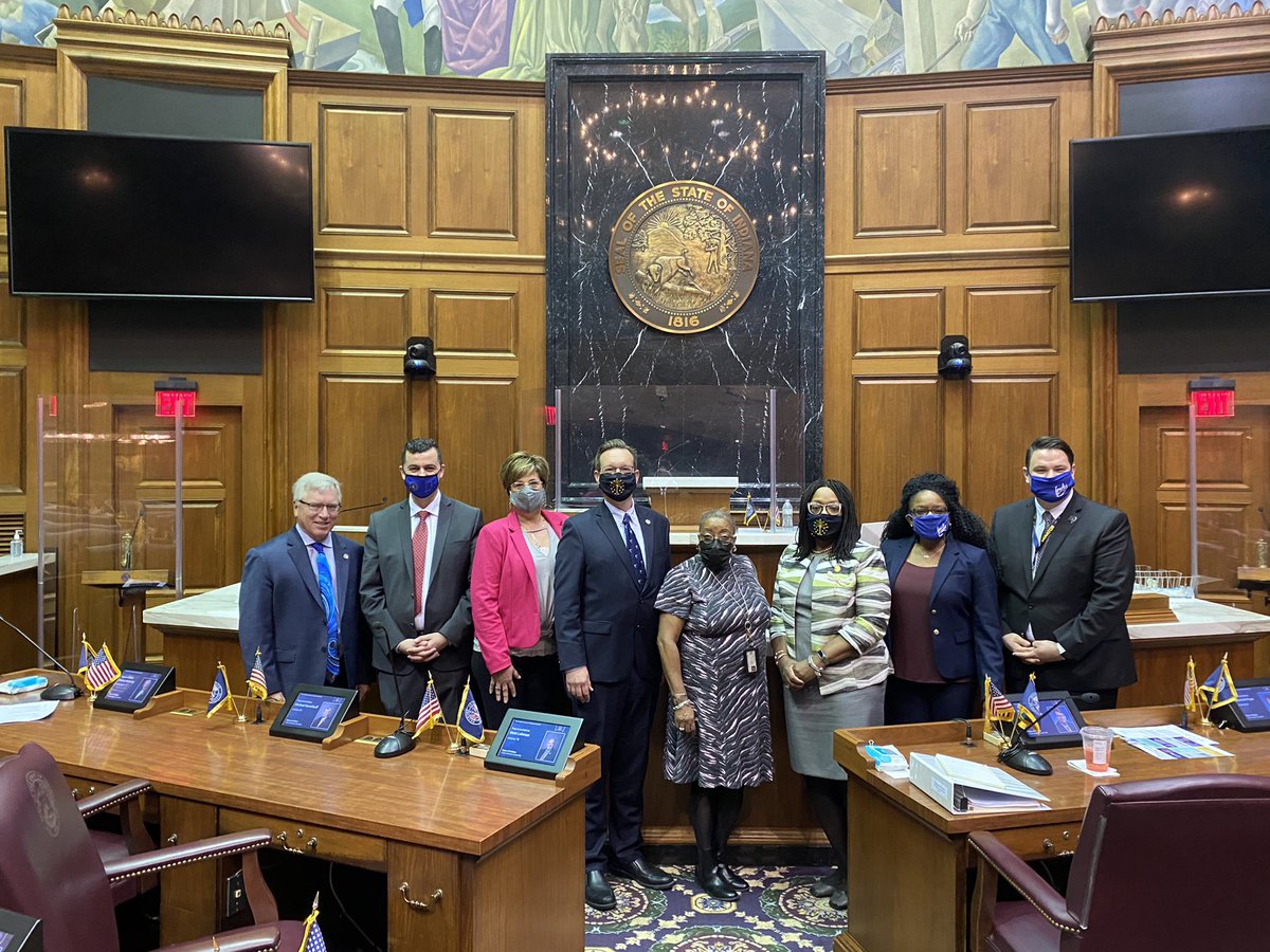 Today <a href="/inhsedems/">Indiana House Democrats</a>, <a href="/INSenDems/">IN Senate Democrats</a>, <a href="/INSenateGOP/">INSenateRepublicans</a>, <a href="/INHouseGOP/">Indiana House Republicans</a>’s Children, Family, &amp; Human Affairs committee members gathered for extensive <a href="/IndianaDCS/">Indiana DCS</a> training from our IN state Dir. Bipartisan work is important in developing policies that support Kids &amp; Families.