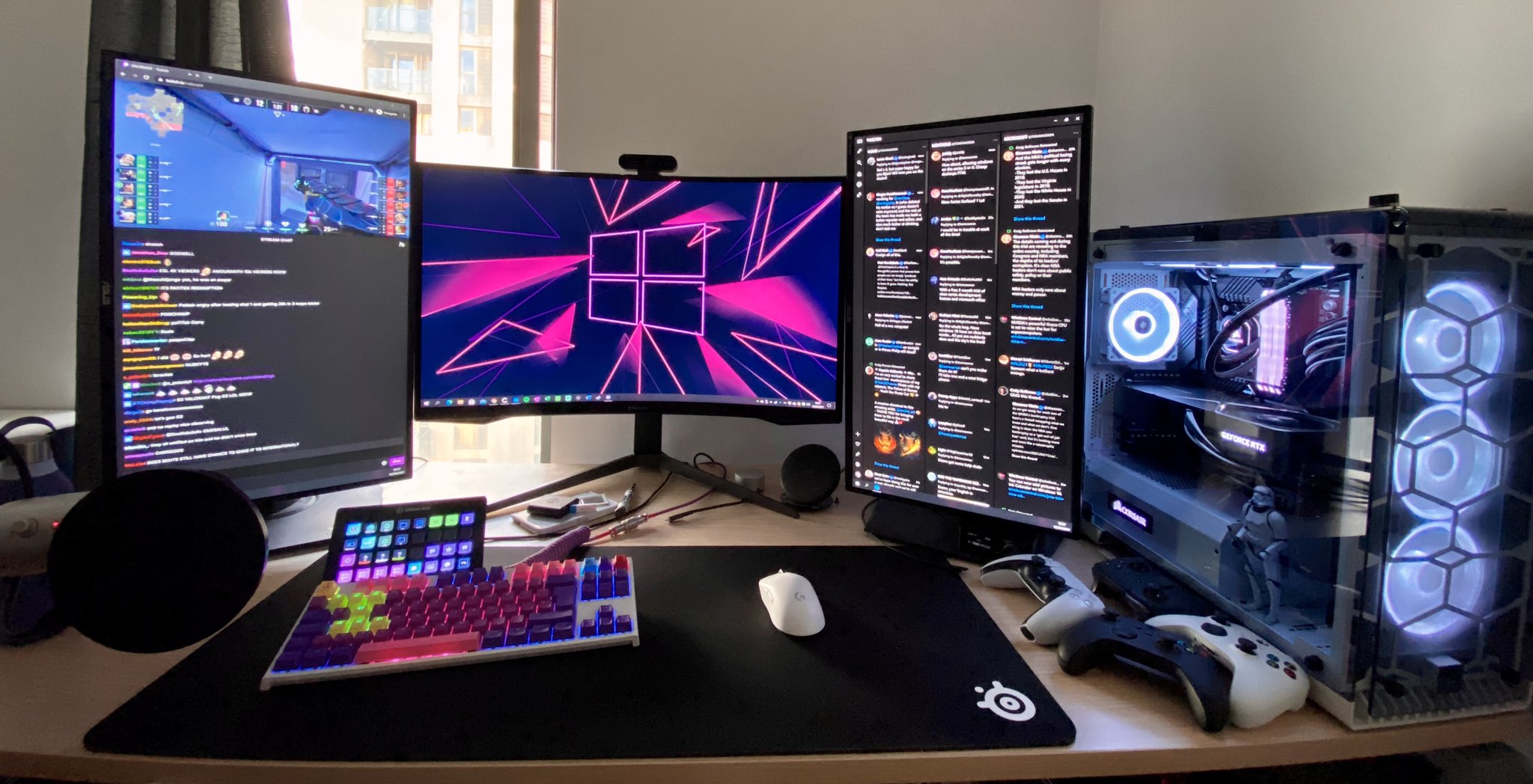 32 And 27 Inch Dual Monitor Setup informacionpublica.svet.gob.gt