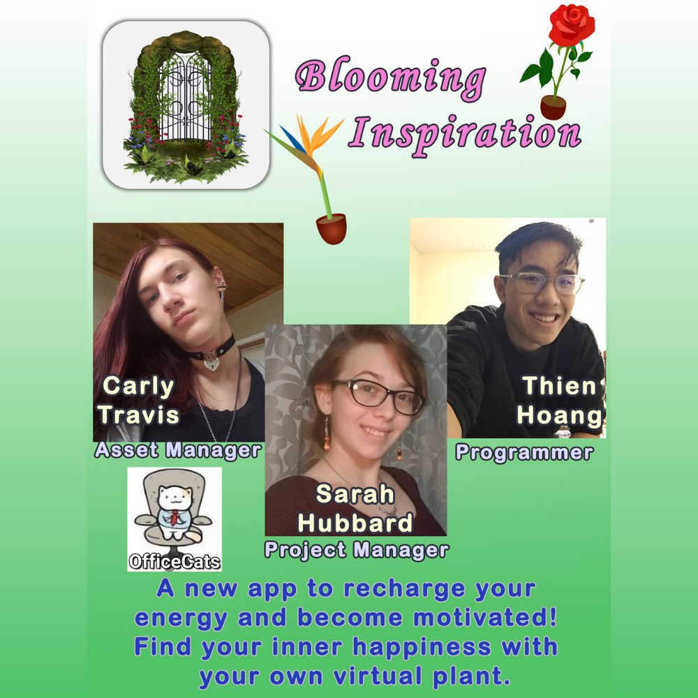 ConnectIT360's tweet photo. 2020-2021 Next Gen Tech 360 Finalist Highlight: Blooming Inspiration
Blooming Inspiration is a mental health app, allowing users to care for a virtual plant as they care for their mental health with motivational messages and resources! #ConnectIT360 #NGT360Rocks https://t.co/gEEITlPtv4