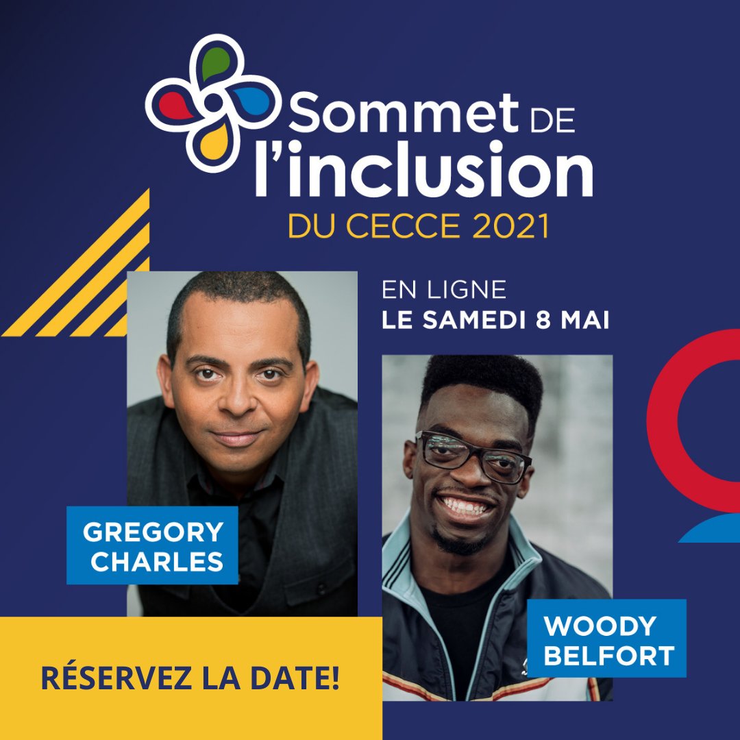 📢Réservez cette date à votre agenda! Le CECCE est fier de vous convier à son tout premier Sommet de l’inclusion 👉 le 8 mai👈 afin d’engendrer un dialogue et une réflexion pour articuler efficacement la stratégie d’inclusion du Conseil. Restez à l’affût, les détails suivront!