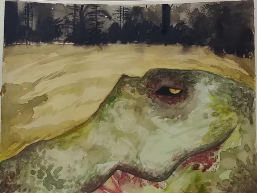 Ms Kruse's painting classes got to do a free choice watercolor painting, that used at least 5 techniques from the 20 that they learned during quad 3.