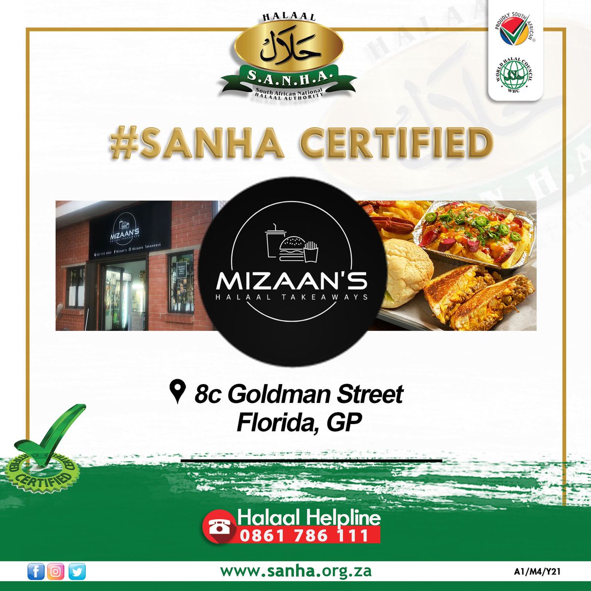 SANHA_Halaal's tweet photo. #SanhaNotice #Sanha #SanhaCertified #Halaal #SanhaHalaal #Mizaans #Florida #Gauteng https://t.co/tC1s9Nw1YE