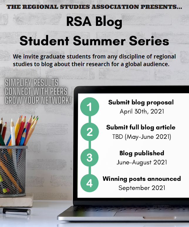 RT/SHARE - GRAD STUDENT PUBLISHING OPPORTUNITY - RSA Blog Student Summer Series. #graduatestudents in #reigionalstudies are invited to submit blog articles on anticipated, current, or recently completed #research by Apr. 30th. Find details & submit here: docs.google.com/forms/d/e/1FAI…