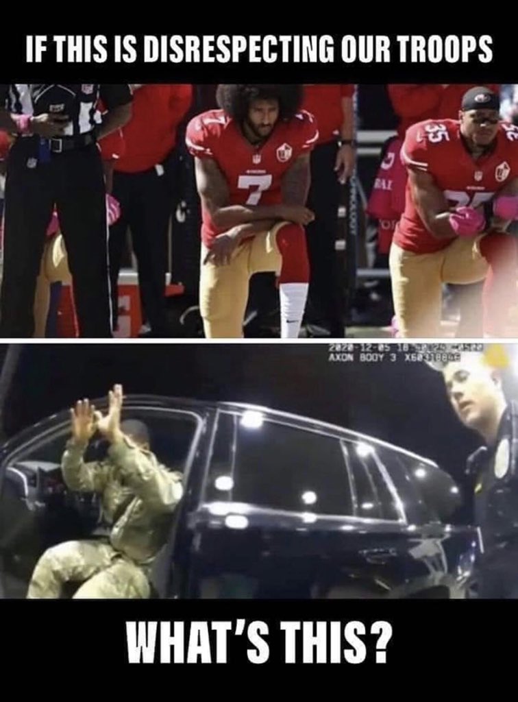 OfficialFBMA's tweet image. How come they did that Black Man in uniform like that?🙇🏾‍♂️