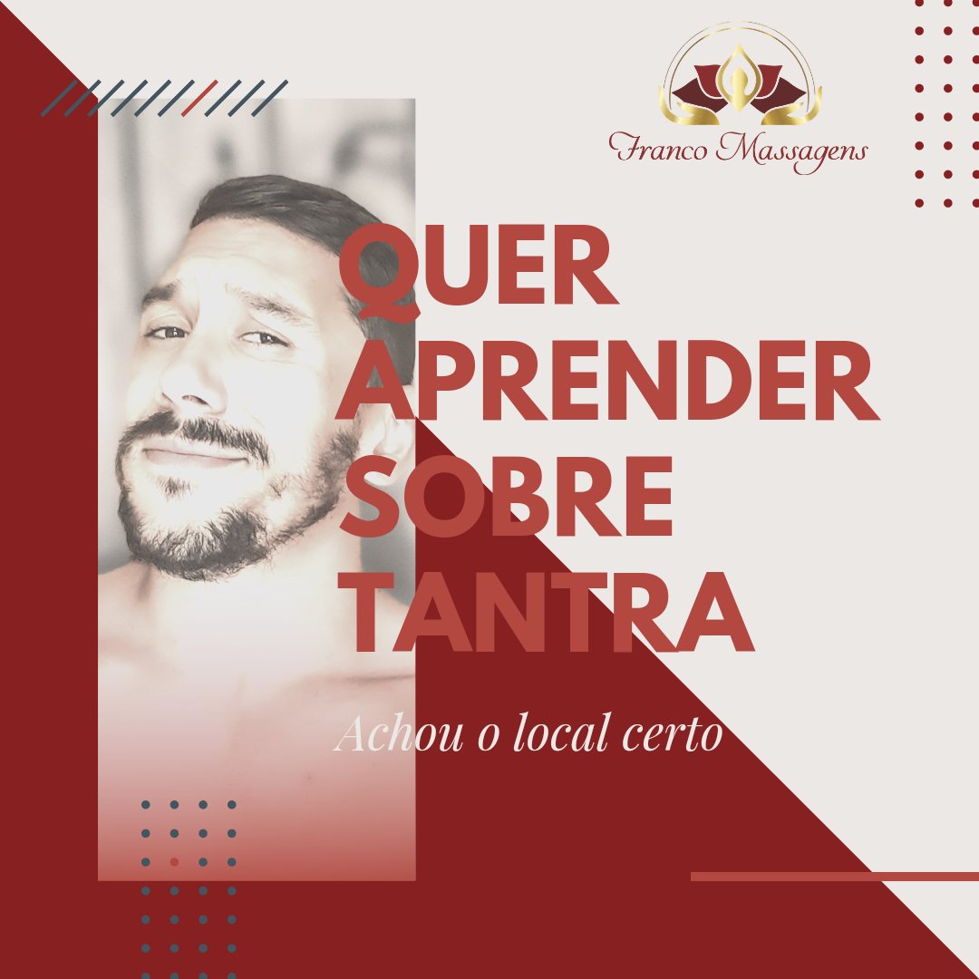 Francomassagens's tweet photo. Boa tarde queridos. 

Se liga.

Fica ligado aqui  que logo iniciaremos uma série de vídeos e aulas preparados com todo carinho para quem quer aprender o que é tantra e como aplicar está técnica dentro dos seus relacionamentos. https://t.co/Hi67Cx54Ir