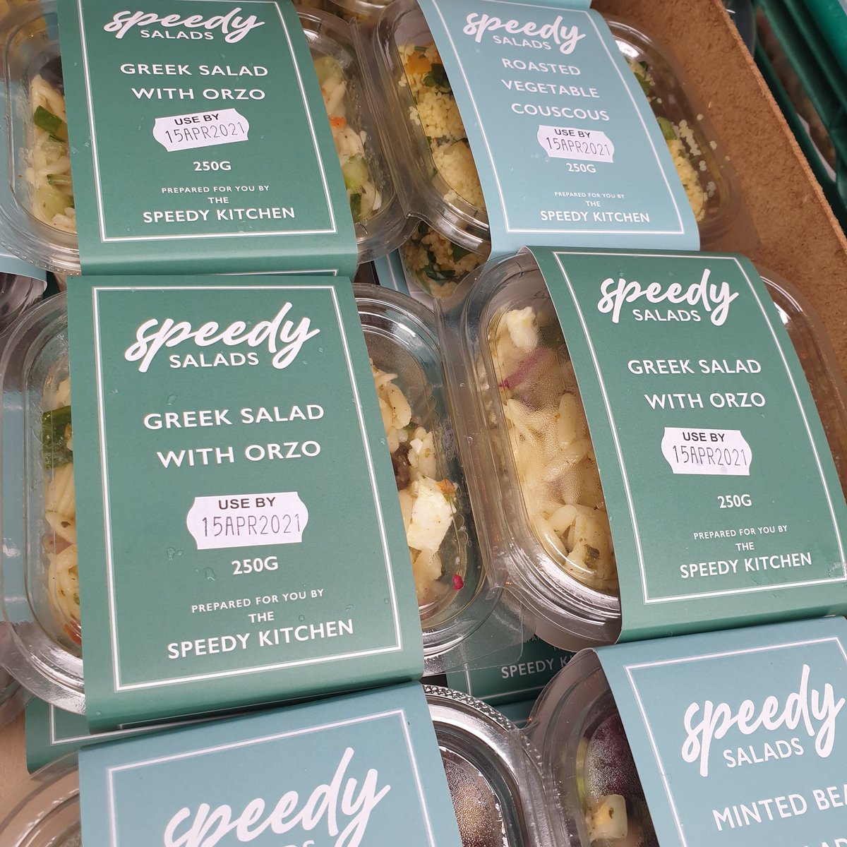Speedy Salads are here! Certainly didn't expect to be delivering our first batches of salads for 2021 in a blizzard 🌨 Hope all of our customers who reopened their outdoor eating areas today had a fabulous start, glad to see the 🌞 by lunchtime! More news on our salad range soon