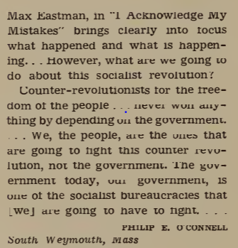 Addenda: movement conservatism's often apocalyptic, "the hour is late" rhetoric did much to set the stage for the shift to counterrevolutionary rhetoric. One National Review reader reached the conclusion early. Google suggests this guy got done for refusing to pay taxes.