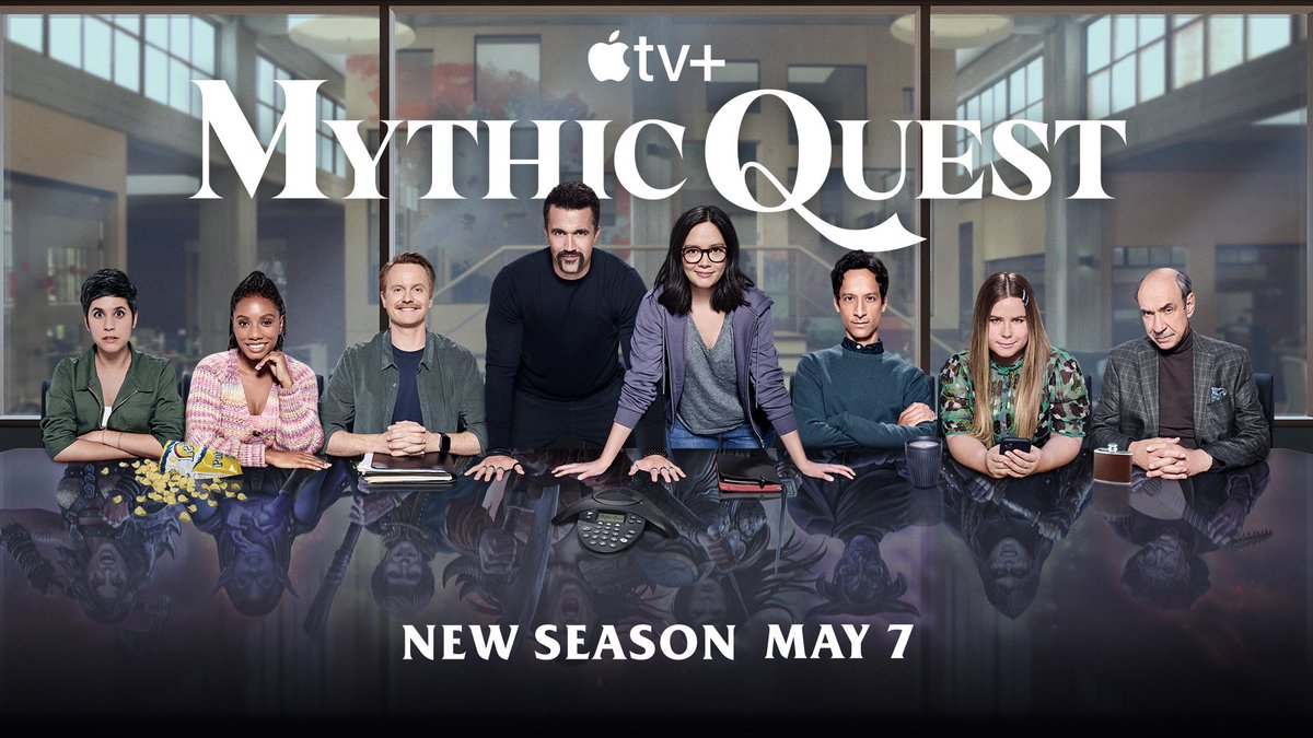 The Mythic Quest family is back for season 2. Check us out on May 7th on Apple TV+ @mythic_quest