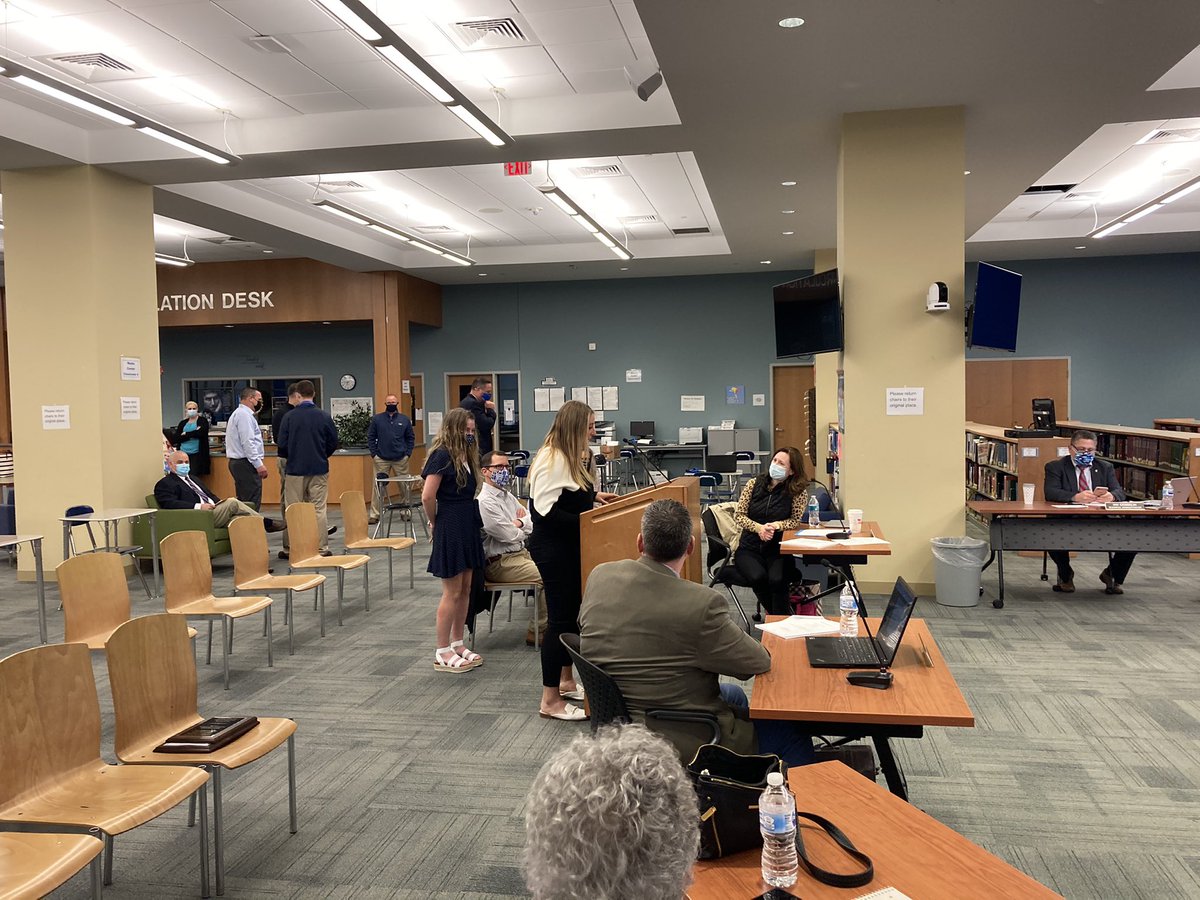 Thank you to our School Committee for recognizing our November and January <a href="/EagleTribSports/">EagleTrib Sports</a> Moynihan Lumber Scholar Athletes of the Month! Shout out to Coach Faradie and Coach Grover for presenting the awards tonight.