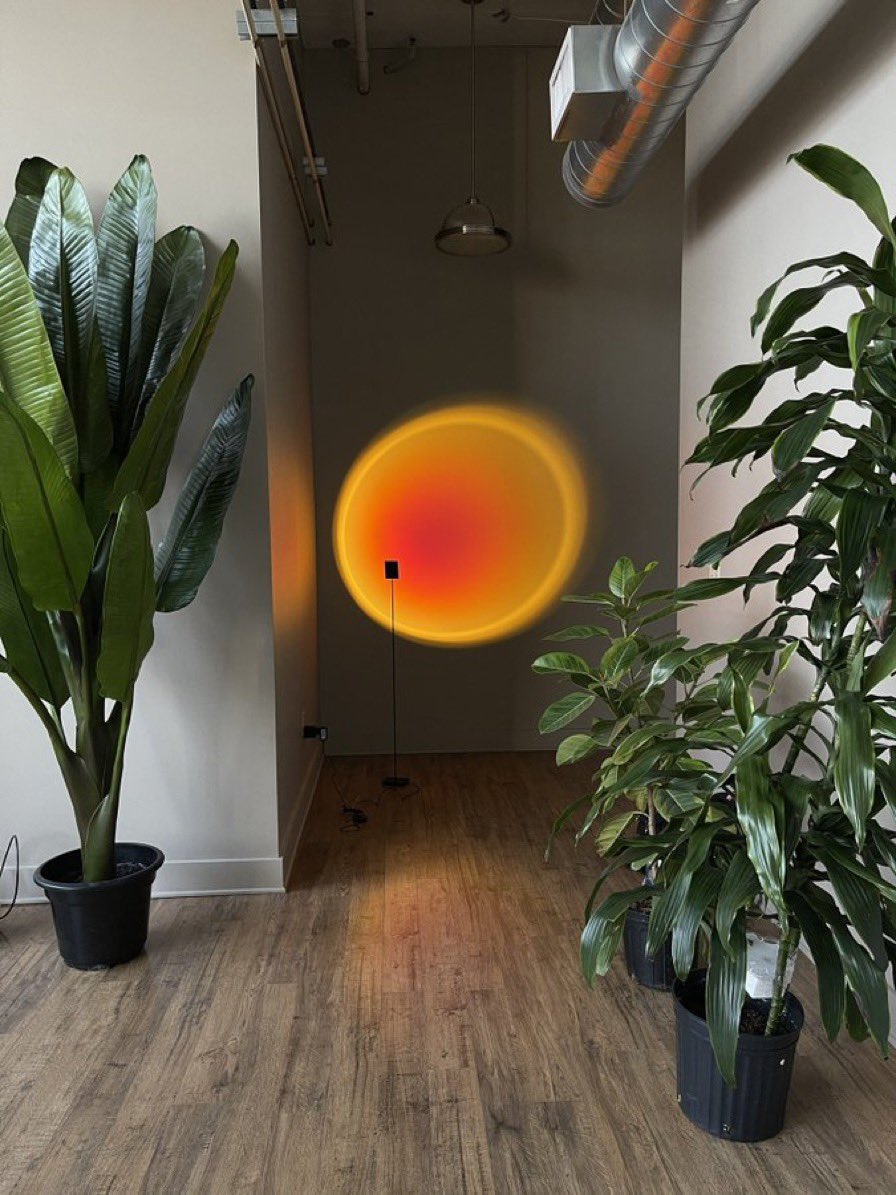 Get a sun projector for your crib  https://sunsetic.com/products/sunset 