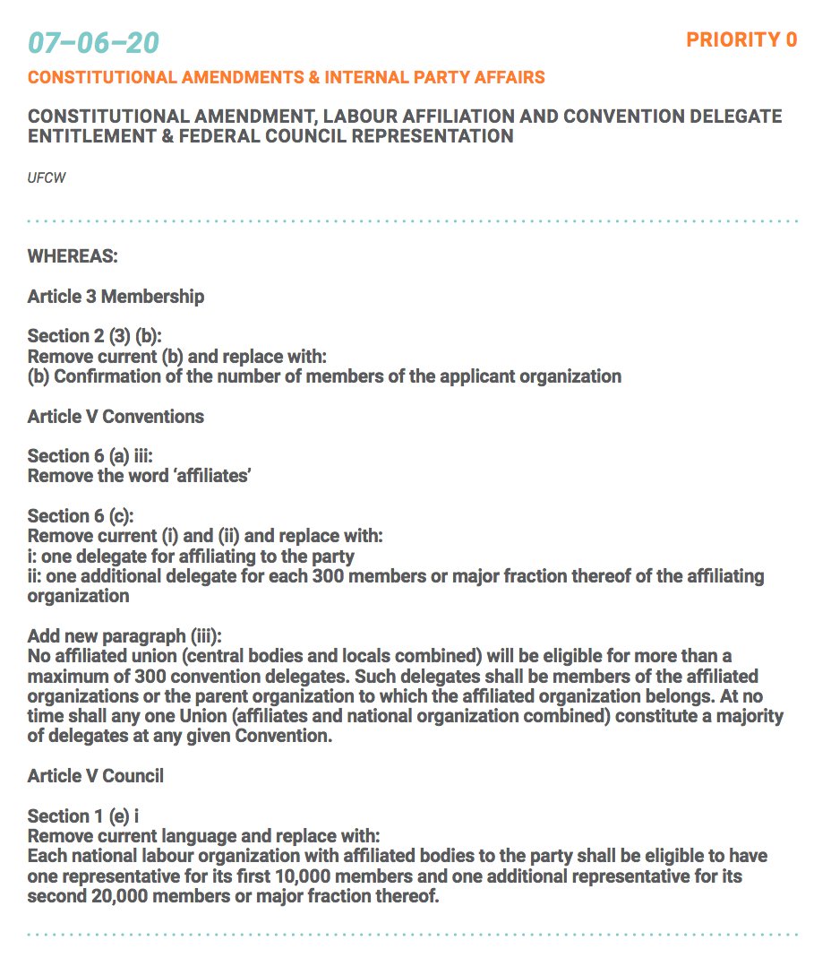 Last weekend  @NDP convention delegates adopted a constitutional amendment on labour affiliation & convention delegate entitlement. In this , I try to make sense of the change by providing some historical context for the  #NDP-union relationship. #canlab  #cdnpoli