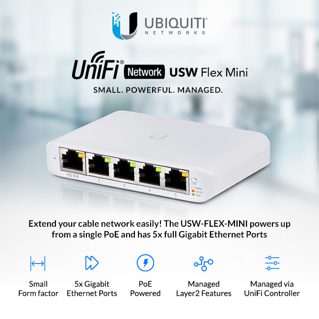 Switch Flex Mini - Ubiquiti UniFi Switch 5-Port