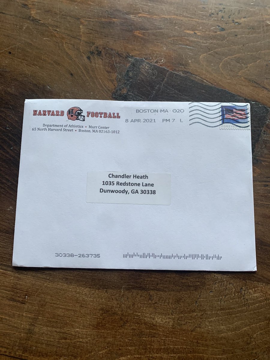 chan_heath22's tweet photo. Appreciate the love! @HarvardFootball @Coach_Poppe @CoachTimMurphy https://t.co/wF904IQnLz