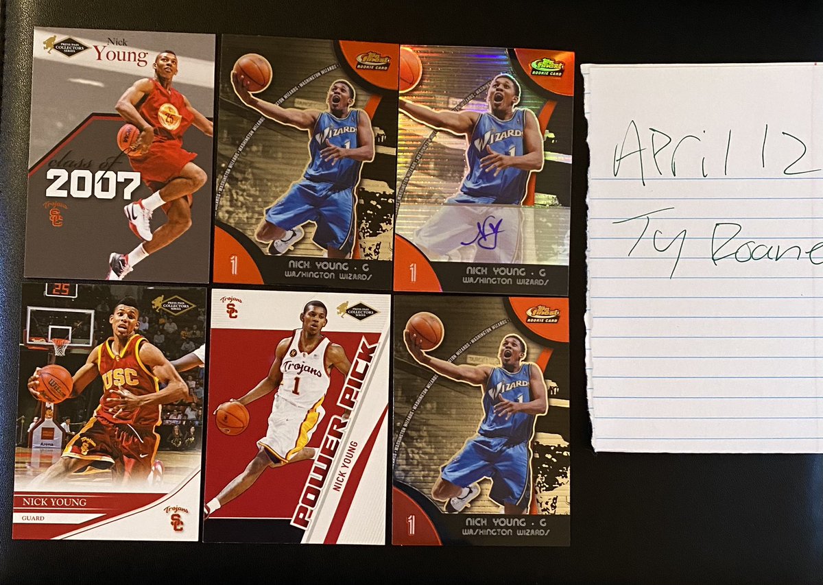 CardKeeps's tweet image. Where’s the Swaggy P fans at 👀
+ 5$ Shipping Nick Young RC Lot