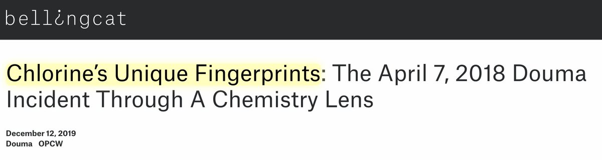 Oops:  @EliotHiggins &  @Bellingcat failed to coordinate w/ their OPCW partners.OPCW's IIT report explicitly contradicts Bellingcat's junk science claim about "Chlorine's Unique Fingerprints." IIT acknowledges the "absence of truly unique environmental markers for chlorine." 