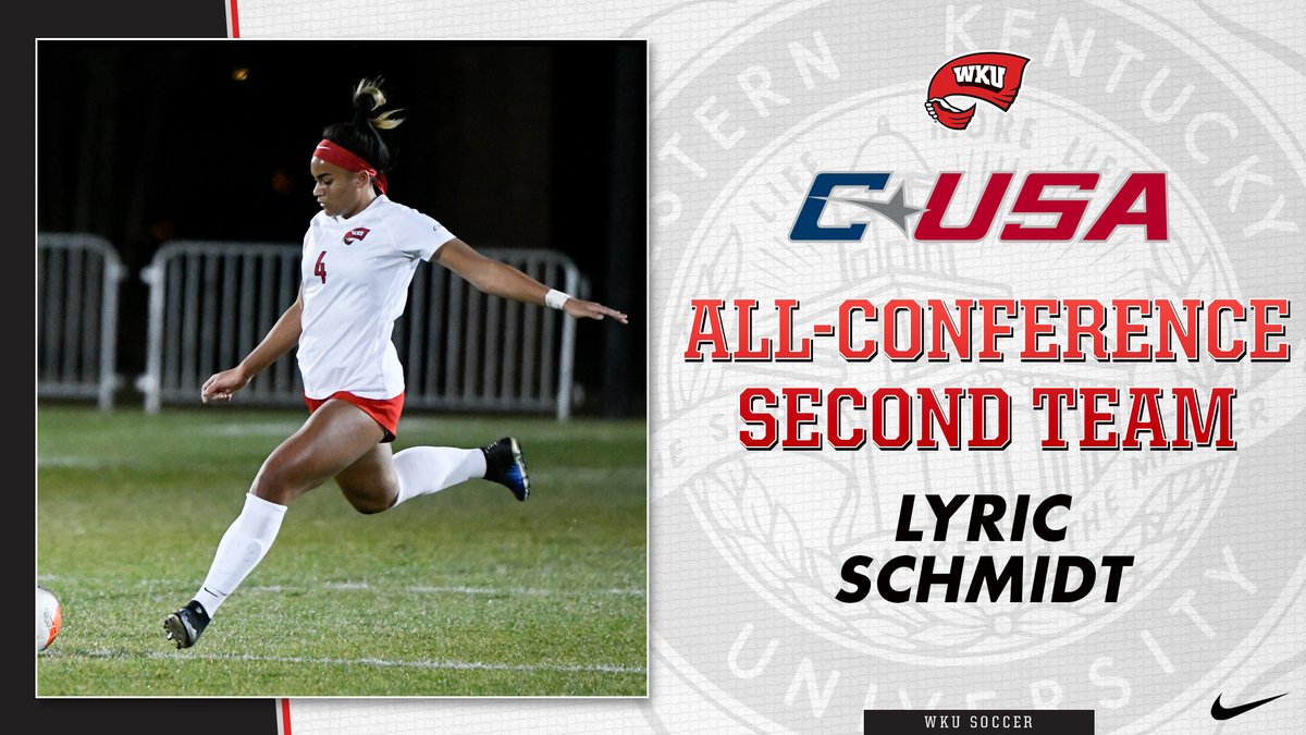 🎖 𝐀𝐥𝐥-𝐂-𝐔𝐒𝐀 𝐒𝐞𝐜𝐨𝐧𝐝 𝐓𝐞𝐚𝐦 🎖

Part of the WKU backline that has shut out 4 teams and held opponents to 11 goals all season, <a href="/schmidt_lyric/">lyric schmidt</a> gets some well-earned recognition!

#GoTops