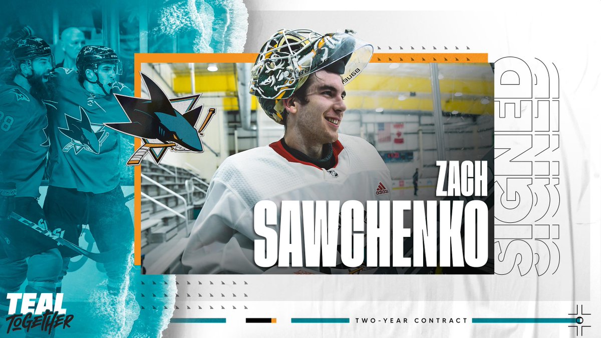 San Jose Sharks (@sanjosesharks) on Twitter photo SIGNED! 🖊
We've signed <a href="/Chunko_31/">Zach Sawchenko</a> to a standard, entry-level contract.
🦈: bit.ly/2QiCXEq SIGNED! 🖊
We've signed <a href="/Chunko_31/">Zach Sawchenko</a> to a standard, entry-level contract.
🦈: bit.ly/2QiCXEq