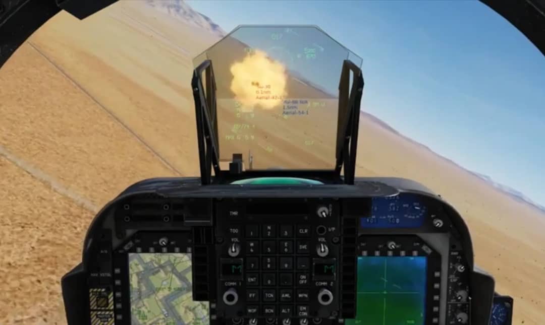 FLOANVirtual's tweet photo. #AV8BIICombatReady (Sukhoi Su-30 downed) ⚔ #NellisAFB (#KLSV #Nevada) 🇺🇸 Base de operaciones para el adiestramiento de nuestra #NovenaEscuadrillaVirtual 🇪🇸✈️#VSOG @IVAOES 🇪🇸 con el avión cazabombardero Boeing AV8B Harrier II ✈ del #VMAT203 "Hawks" 🦅 en #DCS ⚔✈️ https://t.co/NcqogvXIBR