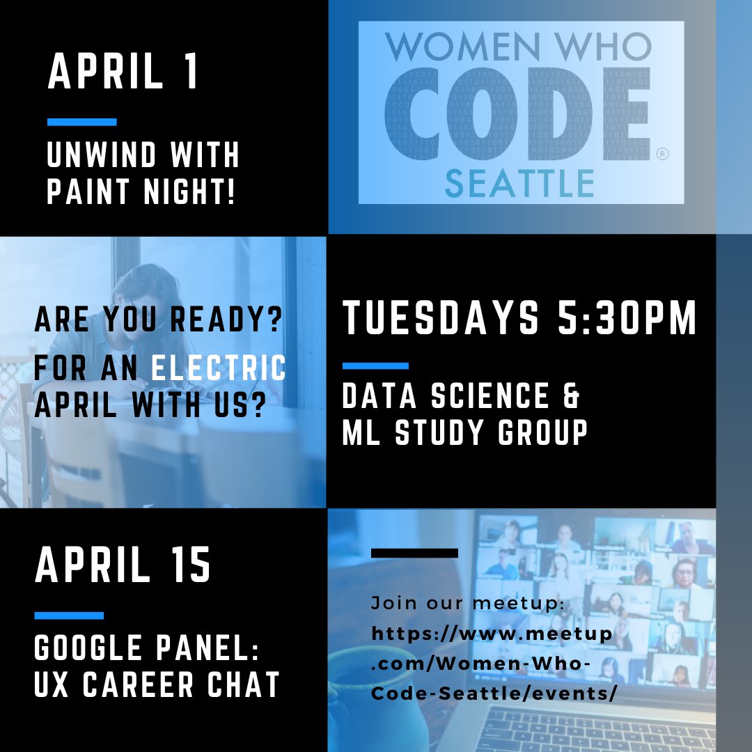 WWCodeSeattle's tweet image. What's happening with Women Who Code Seattle