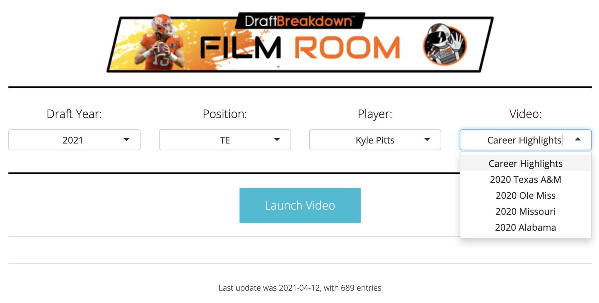 If you would like to watch film for yourself, check out the  @FF_Astronauts FREE Film Room! https://www.ffastronauts.com/draftbreakdown 