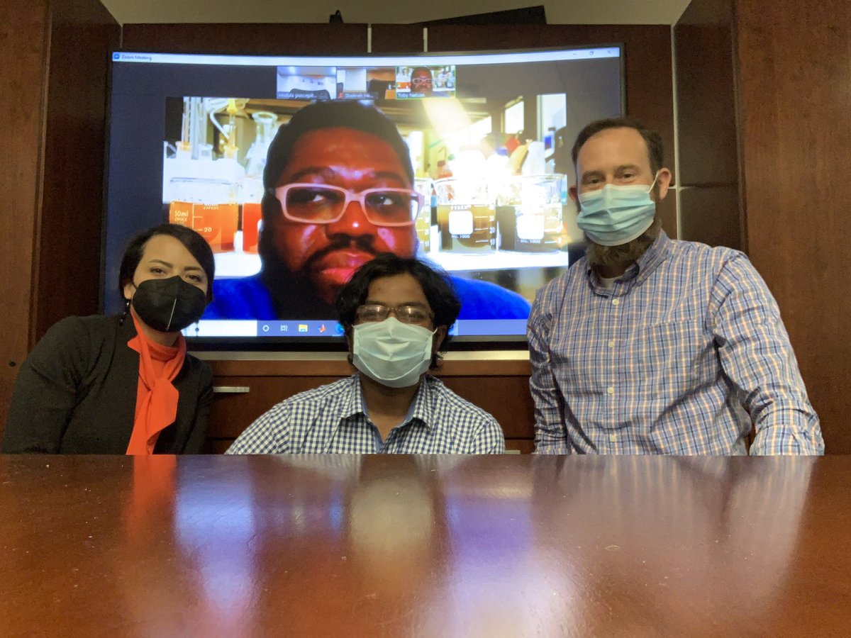 The first student is graduating from our group. Vindula successfully defended his MS today. He has been working on green and sustainable palladium nanorod synthesis. #proudPI <a href="/CHEatOKSTATE/">OSU CHE</a> <a href="/OSU_CEAT/">OSU CEAT</a>