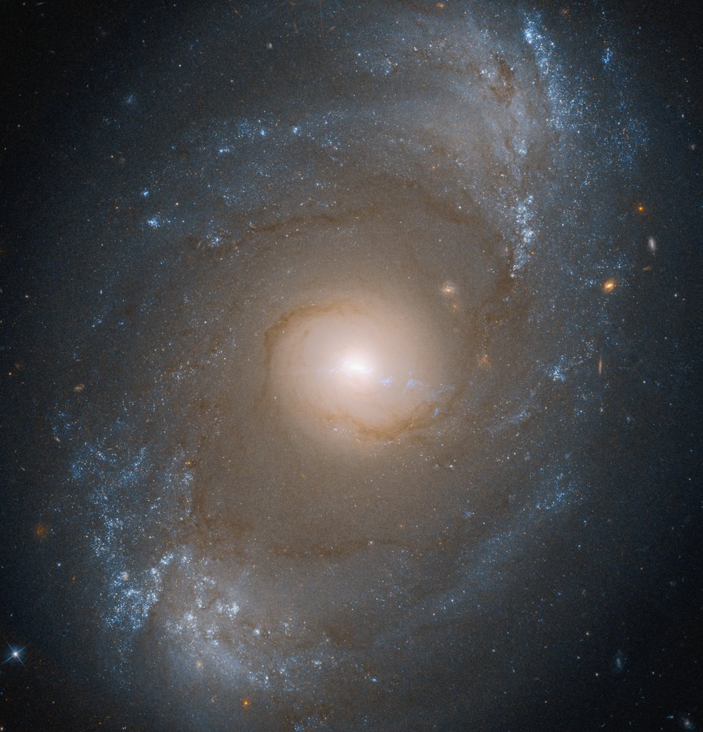 The spiral galaxy NGC 4151 has a bright, active core powered by a supermassive black hole.