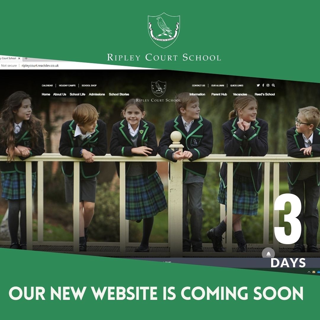 We are excited to announce that our new website is coming soon!
#DiscoverRipley #independentschools #mumsofsurrey #mumsnet #mumsnetparents #muddysurrey  #mumlife #surreyfamilies #schoolsearch #cobhammummies #ripleymums  #wokingmums #guildfordfamilies