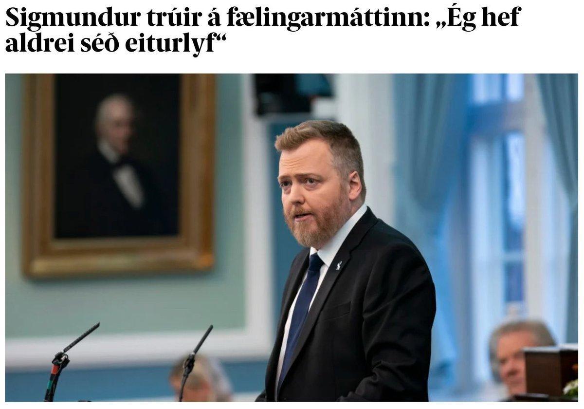 Fólk sem hefur aldrei séð eiturlyf ætti ekki aðsetja lög um eiturlyf