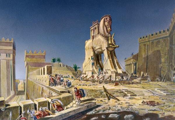 Today 1184BC Trojan War: Troy is sacked and burned, according to calculations by Eratosthenes
